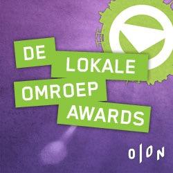 Paars met groen logo van de Lokale Omroep Awards